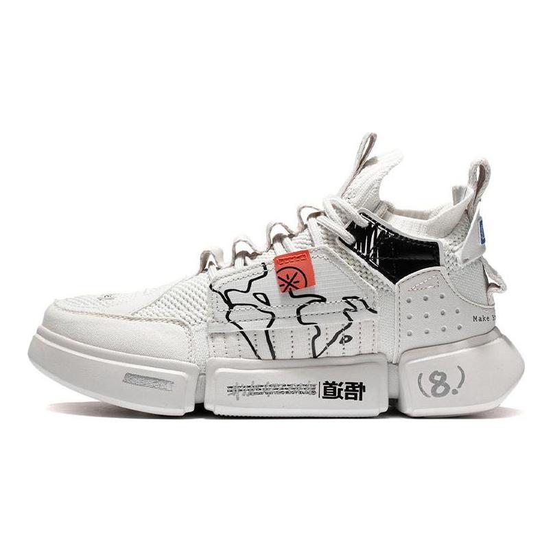Li Ning Essence 2 ACE Амортизирующие Скользкие Устойчивые к истиранию Средневысокие Винтажные Баскетбольные Кроссовки Женские Морозно-Белые ABCS012-2