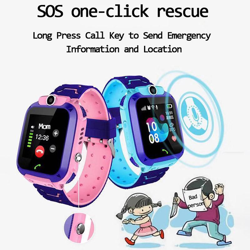 Q12 Детские умные часы Часы SOS Водонепроницаемые IP67 Детский подарок для iOS Android