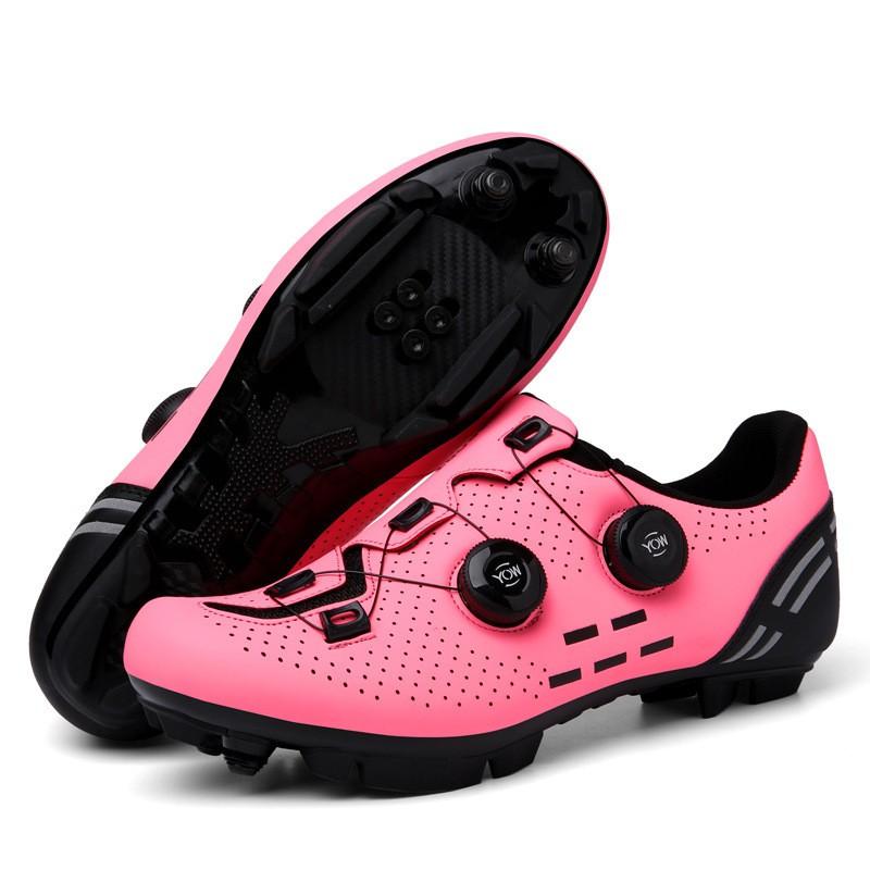 Unisex Large Size Cycling Shoes Road Mountain Bikes Non-Cleat Clipless Options Breathable Anti-Slip Shock Absorption