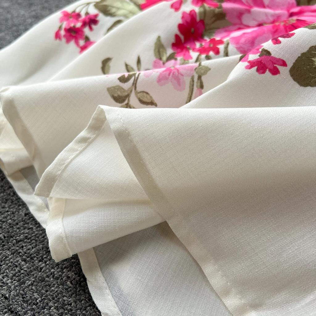 Серия «Цветы» 2024, ранняя весна, новый высококачественный костюм с воротником на груди, облегающее длинное темпераментное платье, торжественное платье для женщин