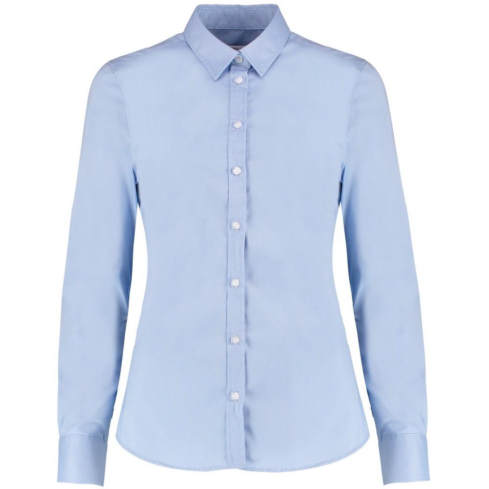 Kustom Kit Womens/Ladies Long Sleeve Tailored Stretch Oxford Shirt