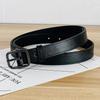 Классический женский ремень из искусственной кожи с квадратной пряжкой для повседневной носки и создания модных образов