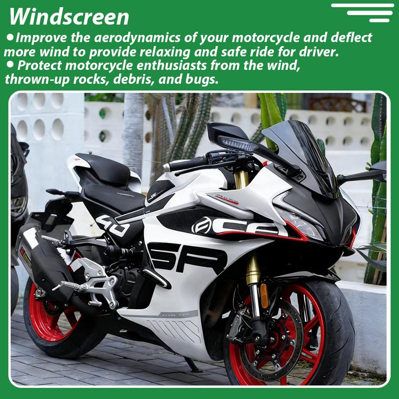 Мотоциклетное ветровое стекло For CFMOTO 450 SR 2022 2023 2024 2025 450SR Ветрозащитный экран Передний воздушный щиток Аксессуары