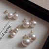 Легкая роскошь, ощущение темперамента, модные и универсальные серьги, серьги с розовым жемчугом цвета цветущей сакуры, женские
