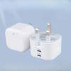 New Dual PD20W British Standard Fast Charging Mobile Phone Charger Dual Port PD20W with Indicator Fast Charging Head