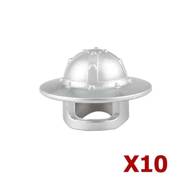 Конструктор MOC Средневековый Рыцарь Римский Солдат Аксессуар Шлем Головной убор Огненное Перо Щит Черный Орел Королевский плащ Кирпичная Игрушка