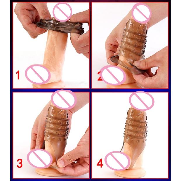 Кольцо на пенис, многоразовое силиконовое кольцо для задержки эякуляции, более сильная эрекция, секс-игрушки, кольцо с насадкой для взрослых, кольцо для члена для мужчин, мужской секс