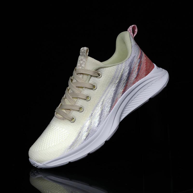 2024 весна новые летающие плетеные женские туфли модные дышащие сетчатые повседневные спортивные туфли женские универсальные туфли для отдыха на открытом воздухе для детей