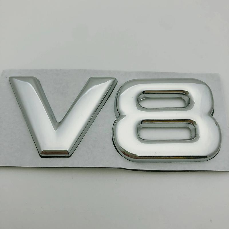 3D Металлический Логотип Буква V6 V8 Крыло Крыло Крыла Крышки Багажника Значок Наклейка Наклейки На Кузов Стайлинг Для Аксессуаров Toyota Highlander
