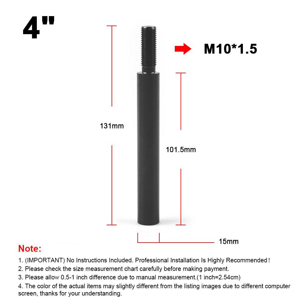 Universal Straight Shift Knob Extender Extension Car Lever Gear Shifter For Mazda for Honda for Toyota M10X1.5 M10X1.25 M12X1.25