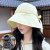 Stylish Large Brim Bucket Hat Thin Breathable Sun Hat Foldable Summer Cap Women