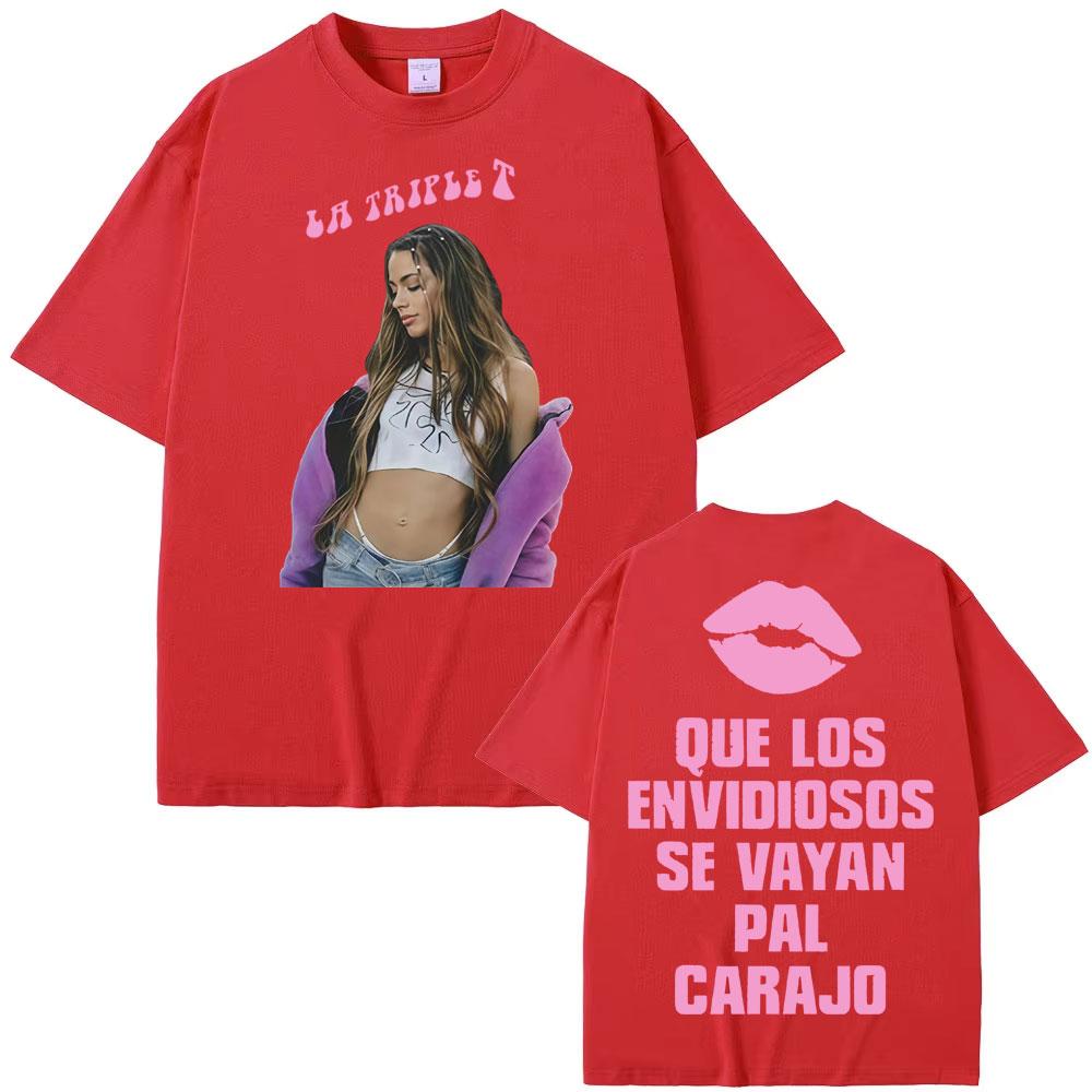 Singer Tini Stoessel Double Sided Print Tshirts Unisex Women Harajuku Fashion Aesthetic T Shirt Casual Cozy ONeck Tees Streetwear