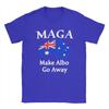 For Australia sake Make Albo Go Away Men T Shirt  Novelty Tee Shirt Short Sleeve Crewneck T-Shirts Plus Size Clothing