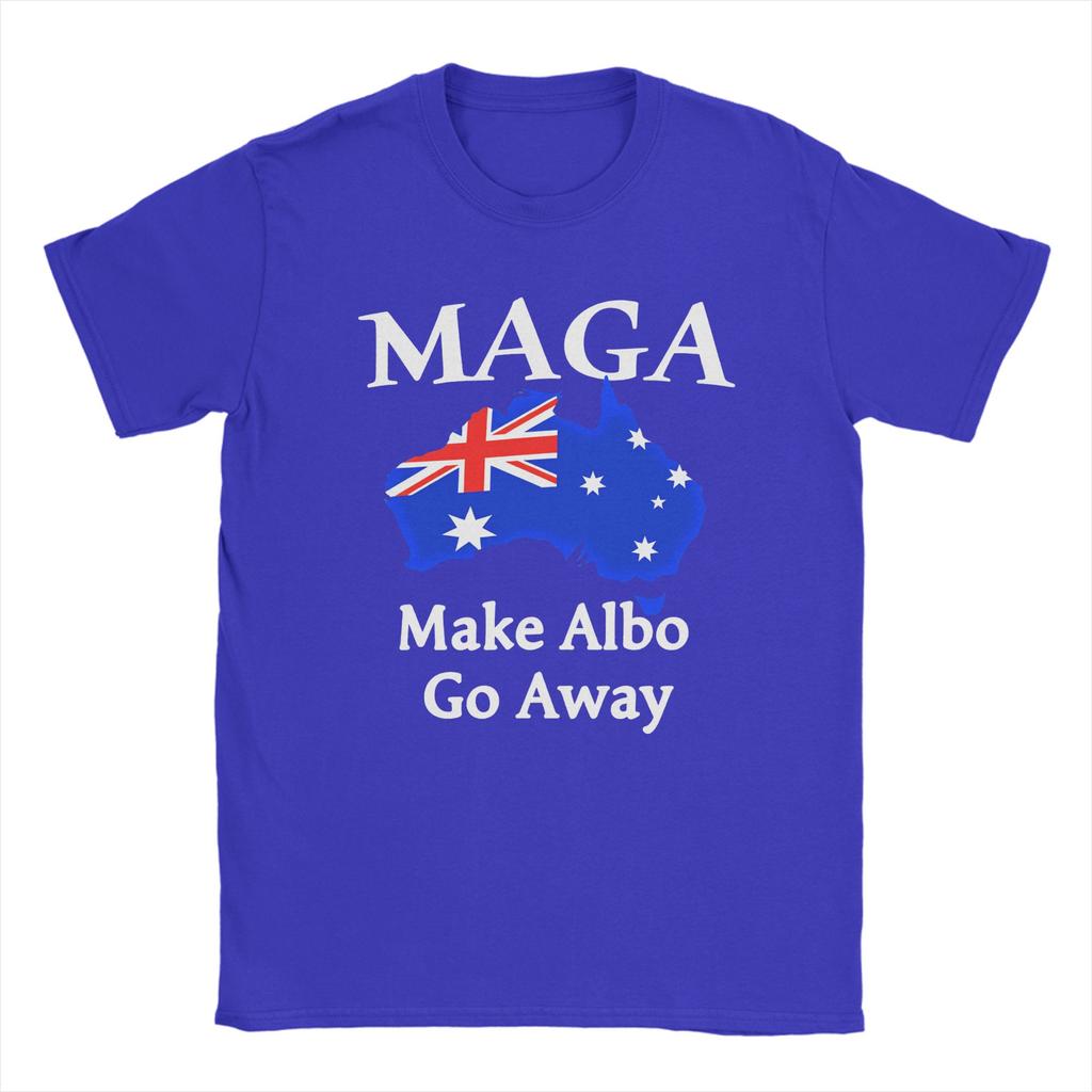 For Australia sake Make Albo Go Away Men T Shirt Novelty Tee Shirt Short Sleeve Crewneck T-Shirts Plus Size Clothing