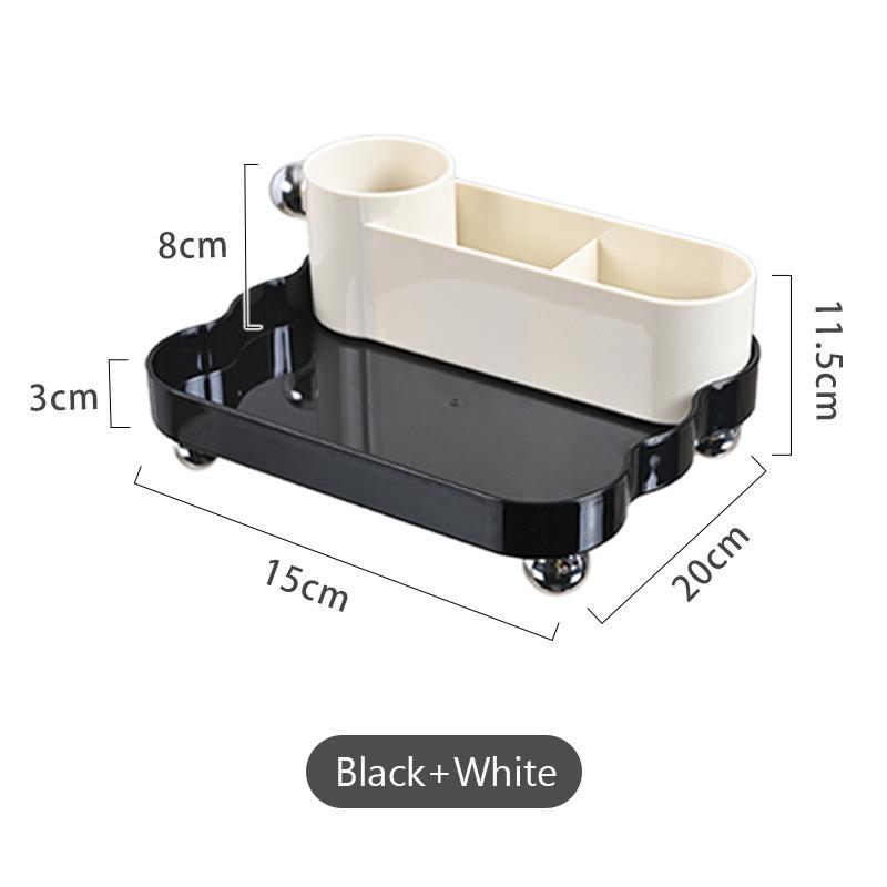 Настольный ящик для хранения косметики, ювелирных изделий, кисточек для макияжа, держателя помады, многосекционный органайзер для хранения настольных вещей