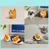Деревянная фигурка кошки и корги, ручная работа, с резьбой, для подарка и декора дома