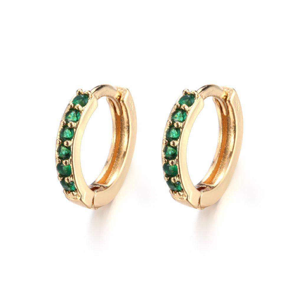 Ring Helix Cartilage Tragus CZ Ear Piercing Colorful CZ Earrings Zircon Ear Stud Cubic Zirconia