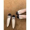 New Women's Flat Shoes Fashionable French Elegant Bow Single Shoes Round Head Shallow Mouth Soft Bottom Flat Shoes2025