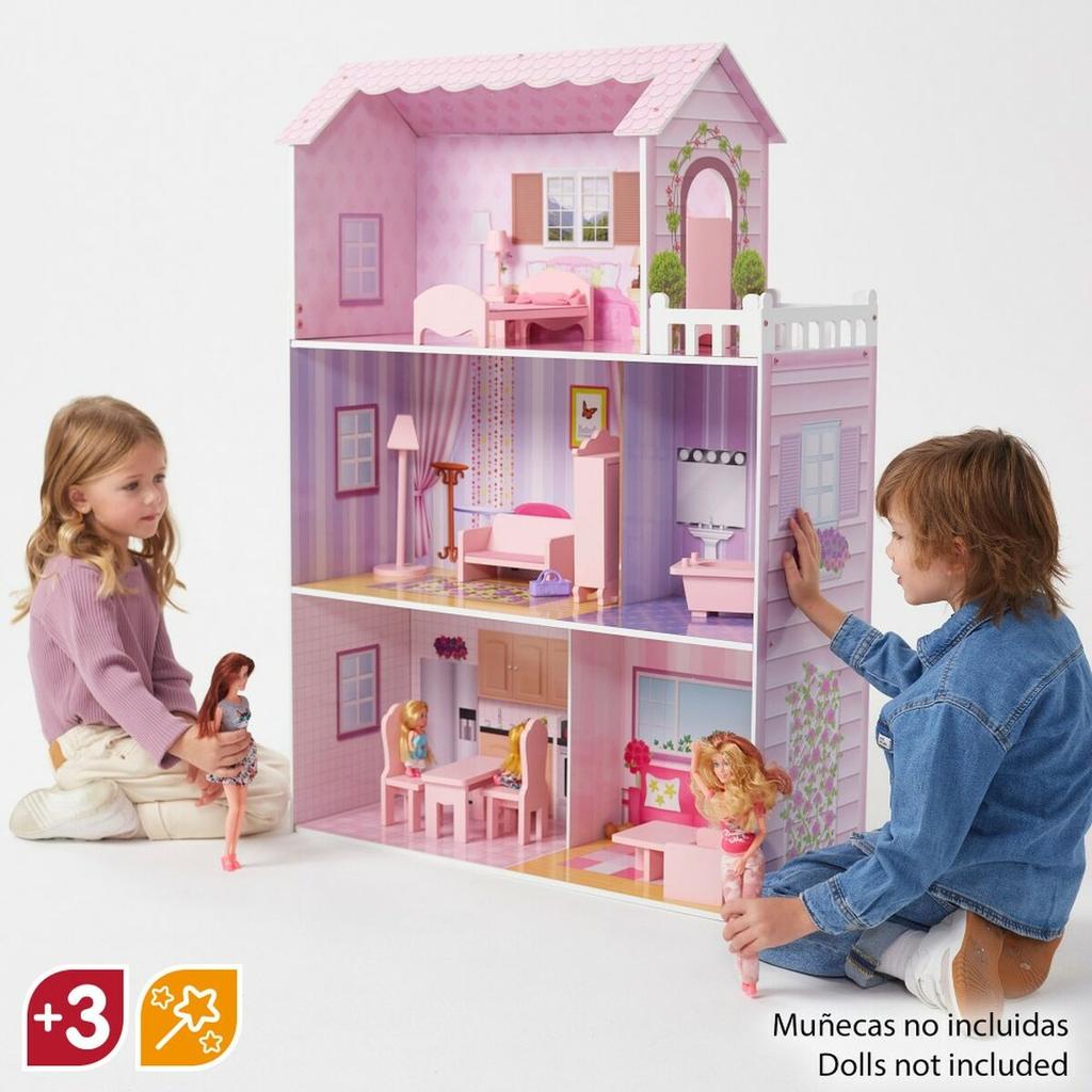 Doll's House Play & Learn 14 Pieces 80 X 112 X 31 Cm