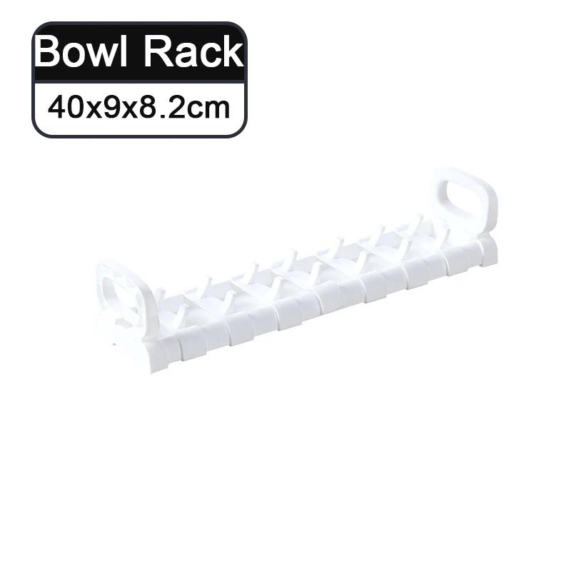 Органайзер для кухонных тарелок Регулируемая полка для хранения тарелок Пластиковые держатели для крышек кастрюль Держатель для сушки посуды Кухонные принадлежности