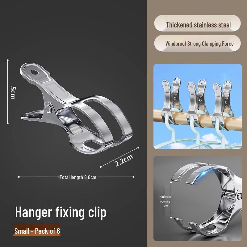 Stainless Steel Windproof Clips for Bed Sheets, Clothes, and Socks