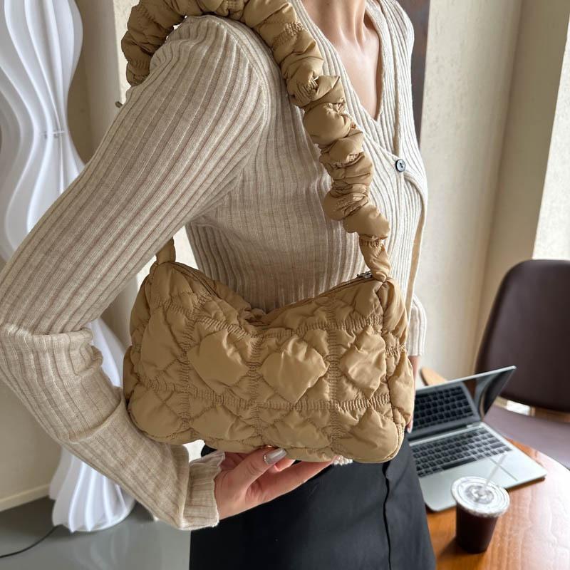 Новая женская сумка нишевая повседневная облачная плиссированная сумка подмышку повседневная сумка-пельмень сумка на одно плечо сумка-мессенджер женская