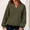 Women's Comfortable And Fashionable Casual Solid Color Long Sleeved Top Sweatshirts