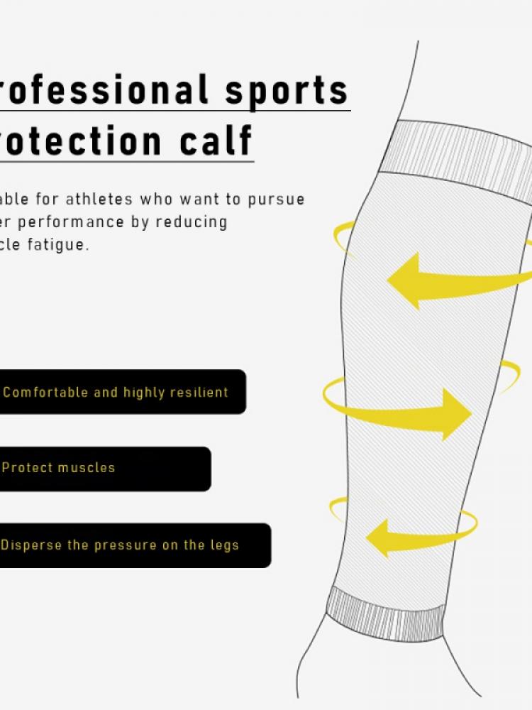 Adult/Juvenile Football Leg Guard Sleeves Knit Compression Calf Warm Knee Pad High Socks One Pair Set