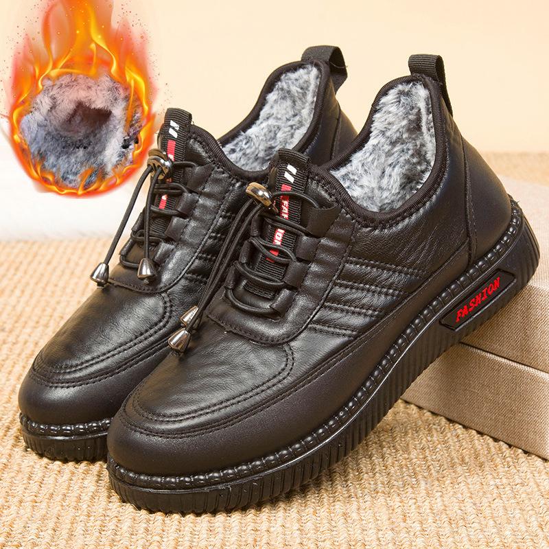 Новые осенние и зимние женские бархатные кроссовки, водонепроницаемая нескользящая зимняя повседневная обувь