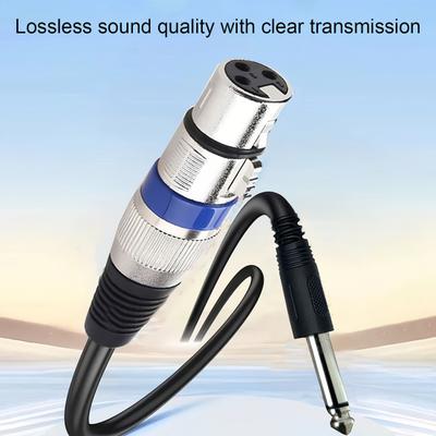 2M 6.35MM к XLR Аудиокабель Гитары Микрофоны Колонки Микшеры 6.35MM Штекер к XLR 3-контактный Гнездо Аудио Стерео Кабель Адаптер Шнур