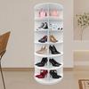 59x59x138cm 6 Tiers Rotating Shoe Rack Large Capacity Shoe Organizer for Living Room, Bedroom, Cloakroom