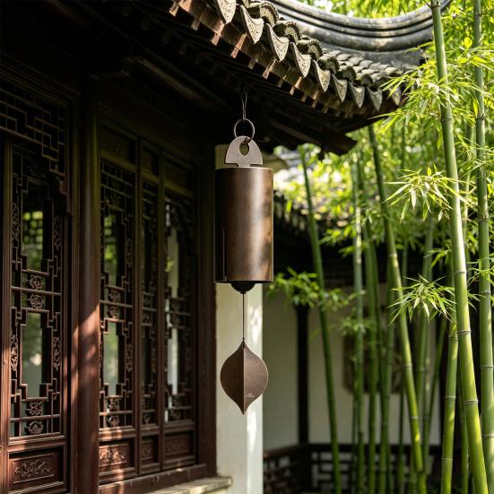 Wind Chime for Outside Large Deep Tone Wind Bell Handcrafted Vintage Metal Windchime for Patio Terrace Outdoor Indoor Home Decoration