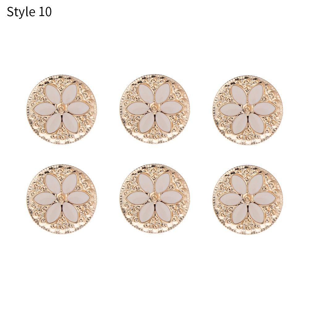 6PCS Fashion Anti-exhaust DIY Adjustable Coat Button Seamless buttons Detachable