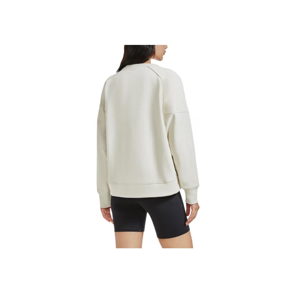 Under Armour Свитшот с круглым вырезом, однотонный, женский, цвет пыльно-розовый, серый 1388056-273
