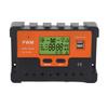PWM Solar Controller 50A 12V 24V 48V Manual Selection 3 Stage Charging Solar Charge Regulator with 2 USB for RV 5V