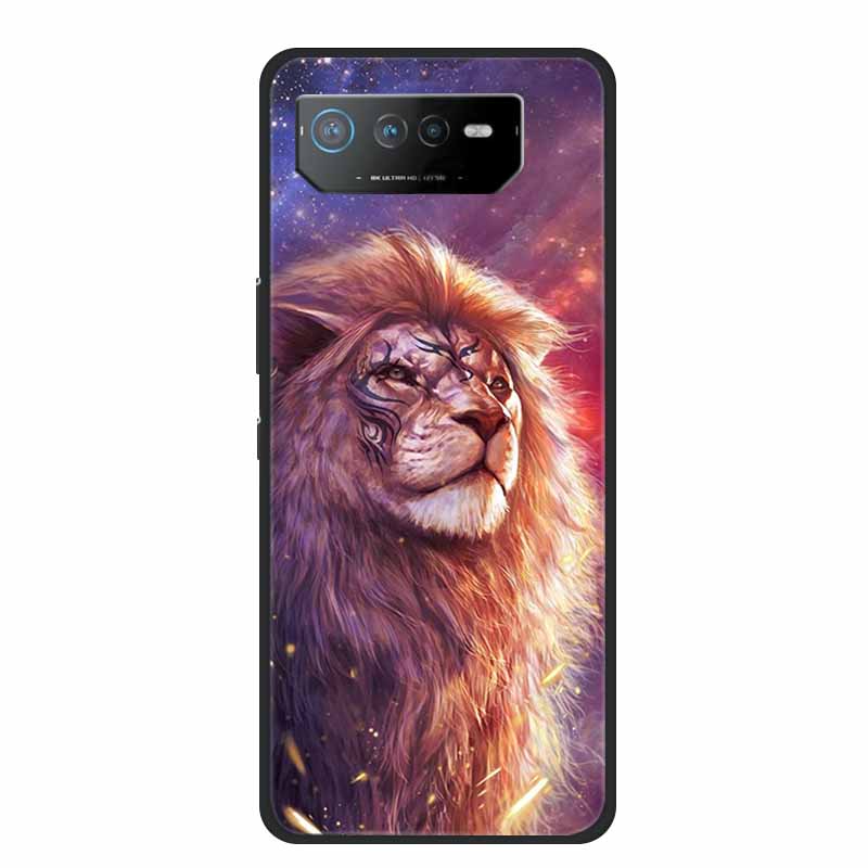Чехол для телефона Asus ROG Phone 6D Ultimate Задняя крышка Черный ТПУ Силикон Мягкий Чехол Для Asus ROG Phone 6 Pro Чехол Phone6 Pro