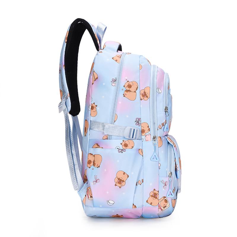 Junior High School Student Schoolbag Girls Cartoon Printed Travel Backpack