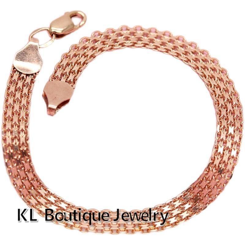 Новинка 2023 года, браслет цвета розового золота, широкая кружевная цепочка, классический темпераментный женский новый продукт для подарка подруге и маме