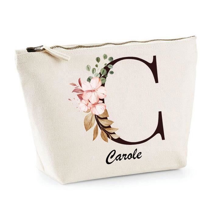 Клатч - Carole Lettre - Бежевый - 100% Хлопок - Размеры 28x19x9см - На молнии