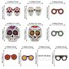 Mexican Day of the Dead Photo Props Skeleton Ghost Costume Party Photo Paper Cards (10 Pack)