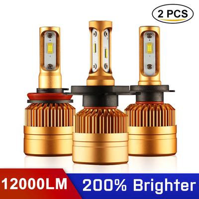 Light Auto светодиодная лампа 2Pcs H7 LED H1 H4 H3 H11 H8 H9 H27 880 881 9005 9006 HB3 HB4 светодиодные лампы для фар с 1515 12V