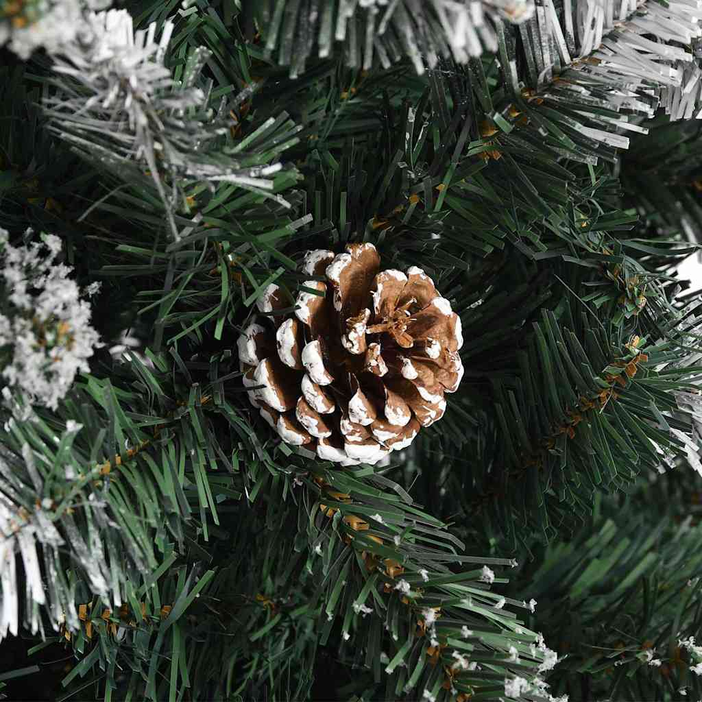 Artificial Christmas Tree with 300 LEDs and Stand Green 240 cm
