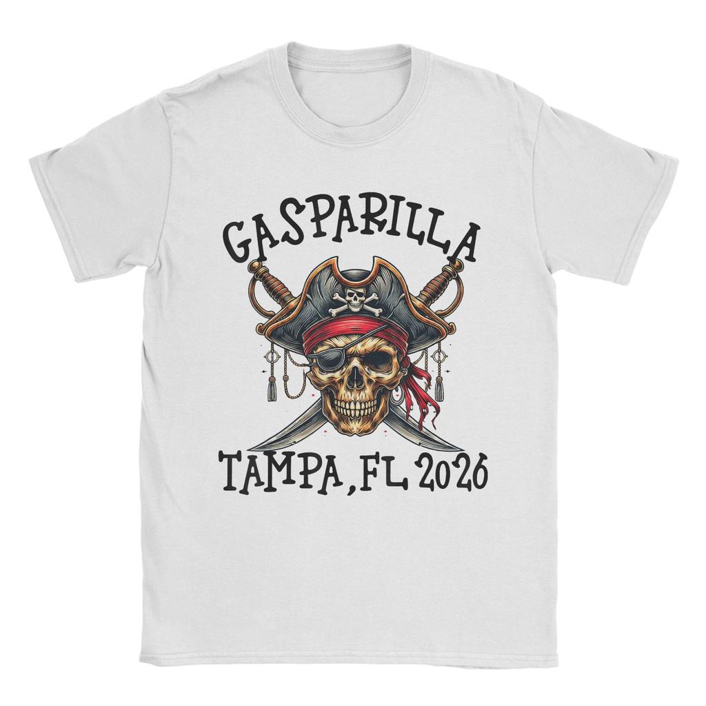Unisex TShirts Gasparilla 2026 Pirate Festival Tampa FL Creative Cotton Tee Shirt Short Sleeve Clothes Birthday Present