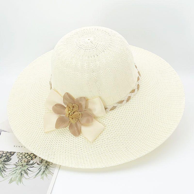 Летняя универсальная дорожная солнцезащитная шляпа, женская травяная плетеная солнцезащитная шляпа, устойчивая к ультрафиолетовому излучению, пляжная солнцезащитная шляпа, травяная шляпа