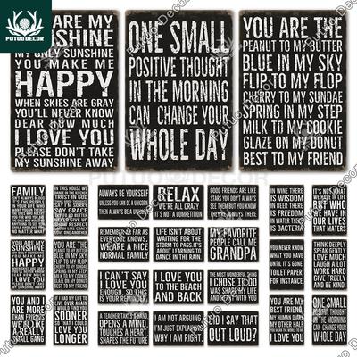 Putuo Decor Предложение Винтажная Табличка Металлические Жестяные Знаки Ретро Настенное Искусство Декор для Дома Семьи Бара Паба Клуба Мужской Пещеры Железный Постер