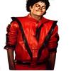 NOORA Мужская кожаная куртка RED & BLACK | Кожаная куртка Майкла Джексона в стиле триллер | байкерская куртка биоцвета | Лучший подарок для поклонников Mj