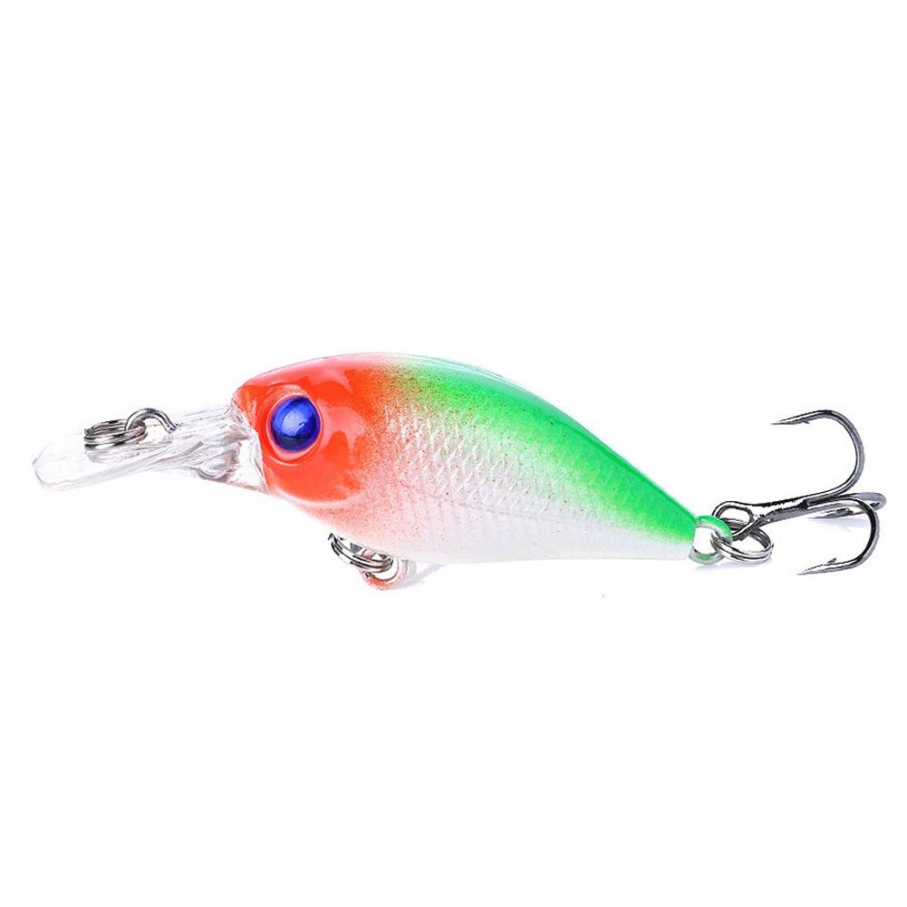 5см 4.4г Микро Крэнкбейт Тройники №10 Колеблется Джеркбейт Крэнк Рыбалка окунь Снасть Троллинг щука T5I1
