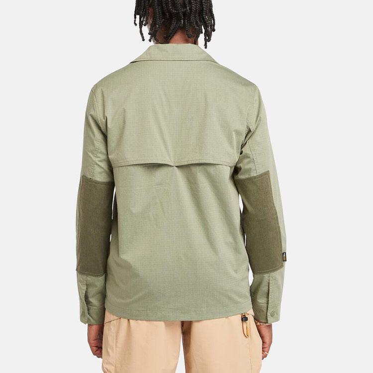 Timberland Однотонная повседневная куртка с длинным рукавом Мужские куртки зеленая A5SCT-590