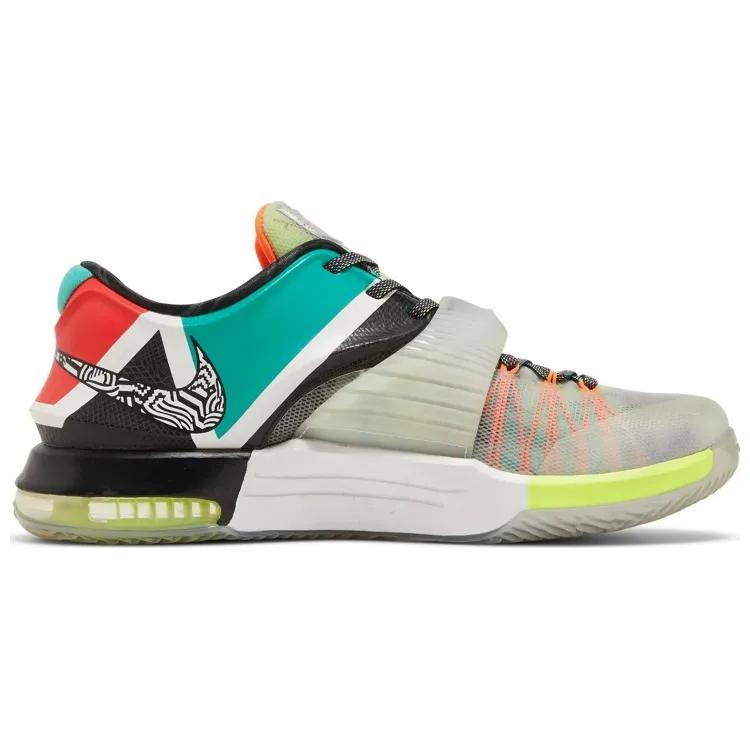 Nike KD 7 'What The KD' (Unisex) Multi Color / Black Horizon Basketball Shoes 801778 944