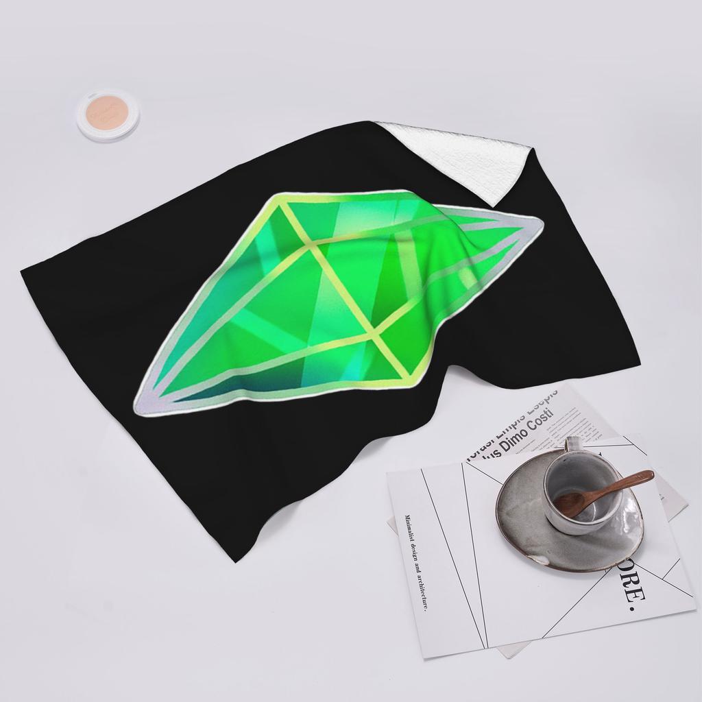 Зеленый plumbob sims 4 Мягкое банное полотенце для лица Быстросохнущее Хлопковые полотенца для бассейна и ванной Впитывающие